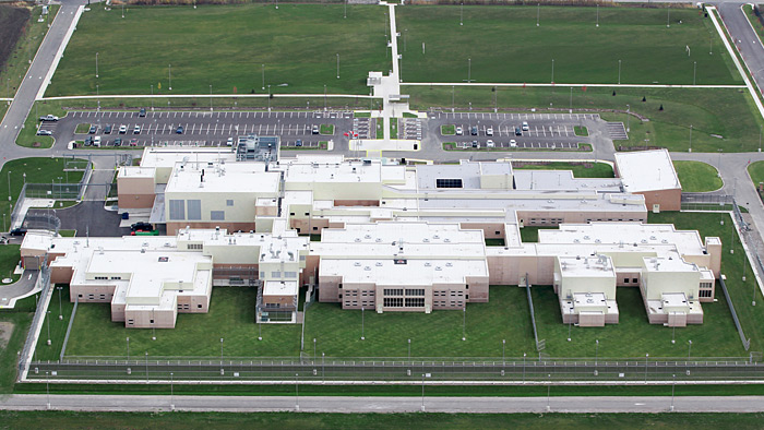 Aerial View of a Prison